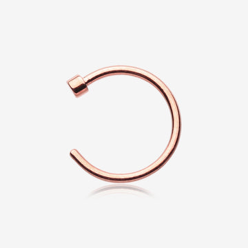 Rose Gold PVD Basic Nose Hoop Ring